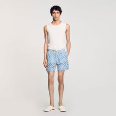 Sandro Men Square Cross swim shorts