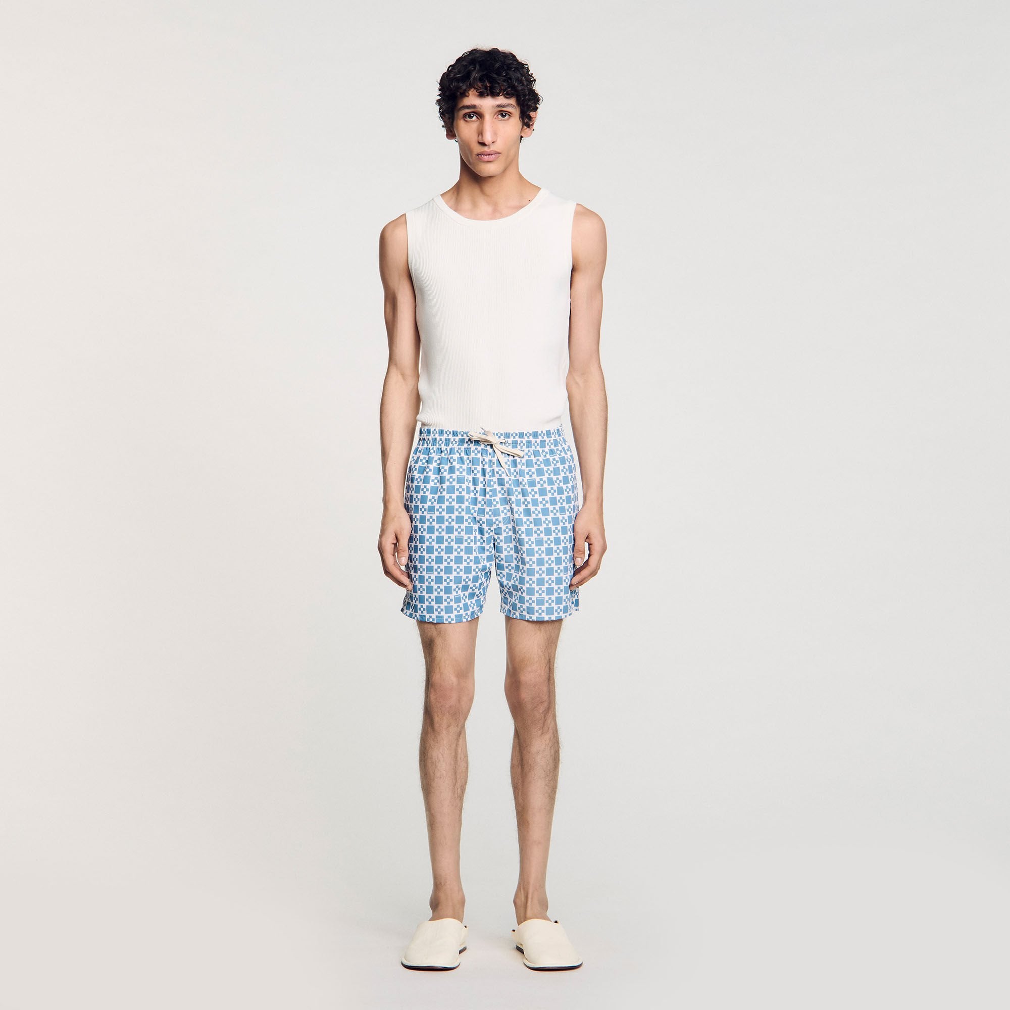 Sandro Men Square Cross swim shorts
