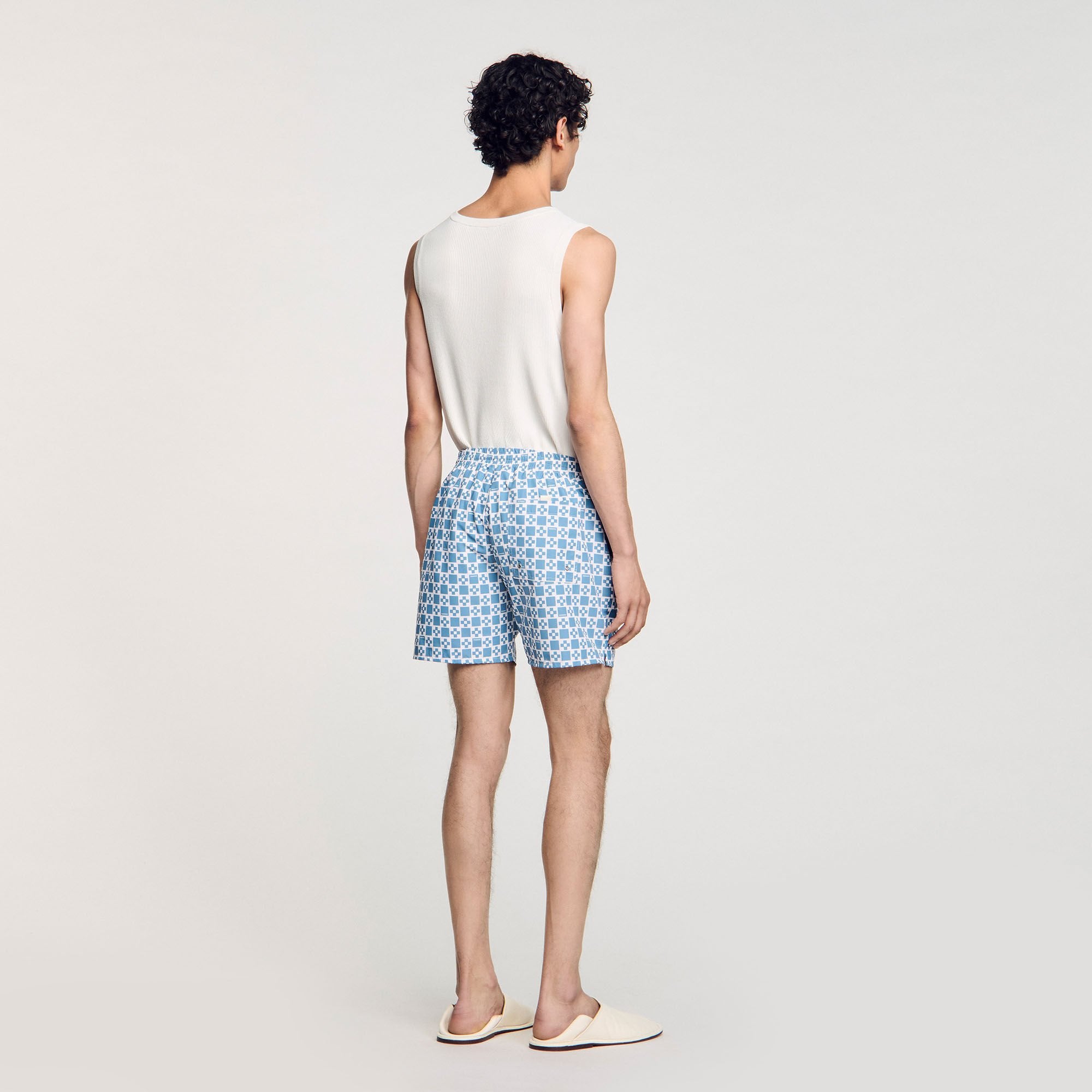 Sandro Men Square Cross swim shorts