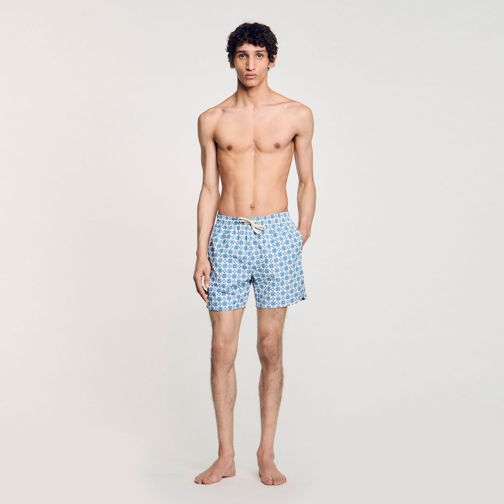 Sandro Men Square Cross swim shorts