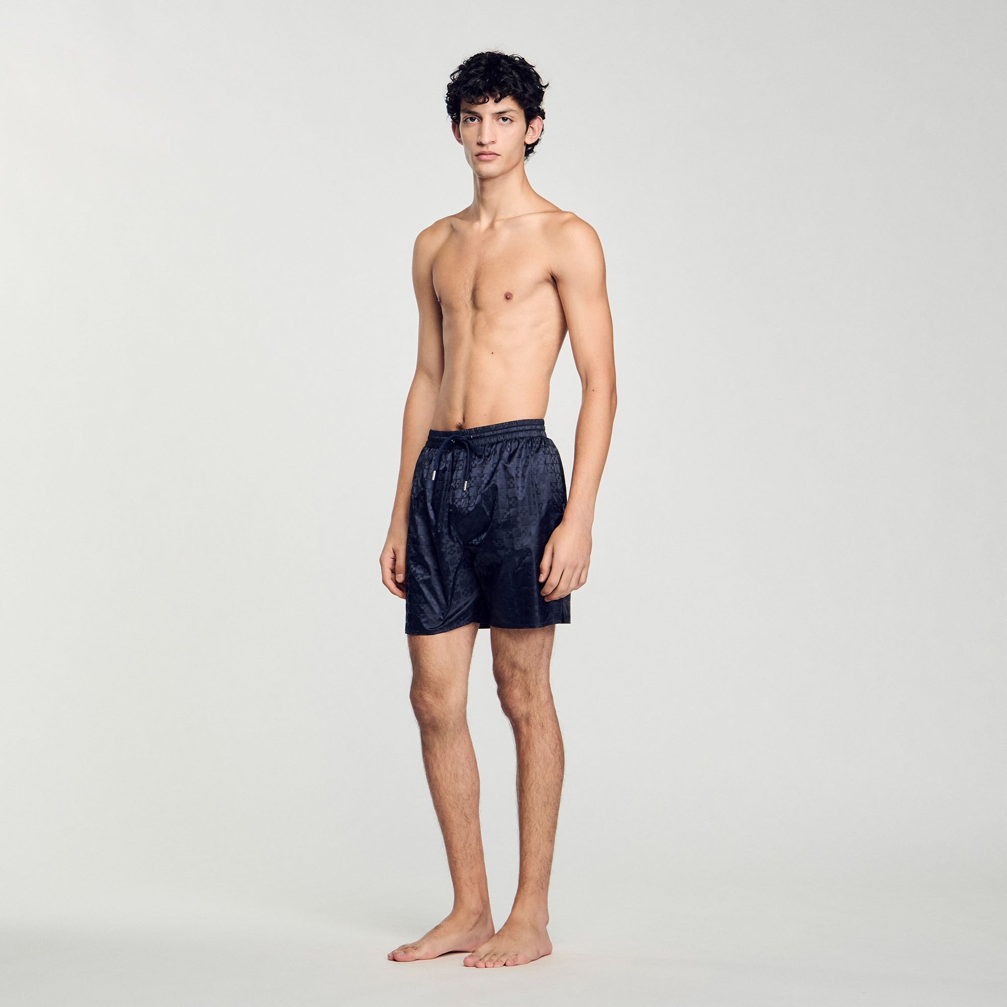 Sandro Men Square Cross swim shorts