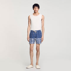 Sandro Men Floral print swim trunks