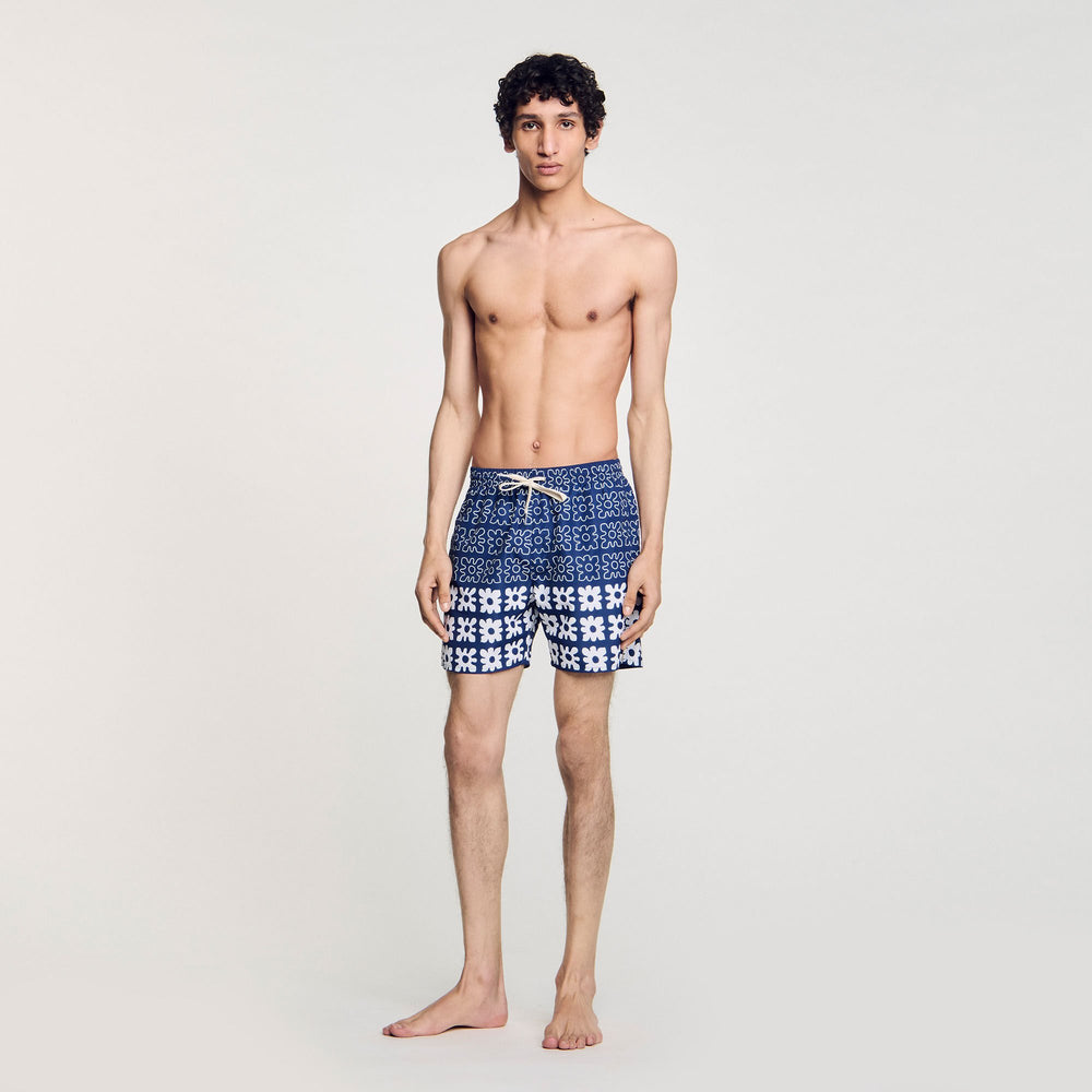 Sandro Men Floral print swim trunks