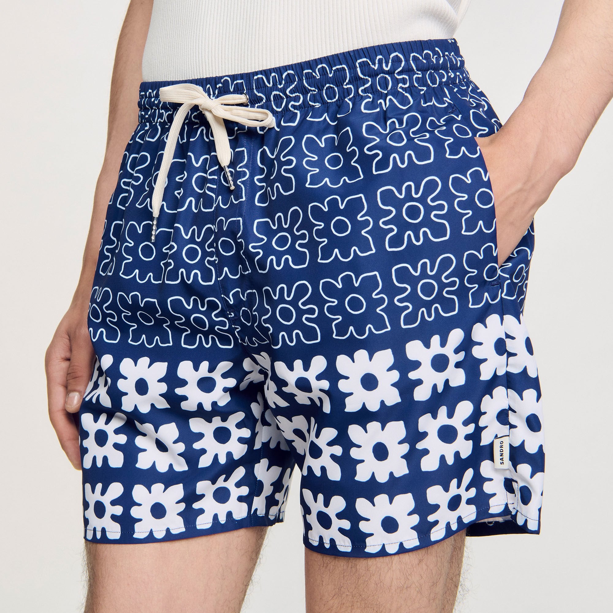 Sandro Men Floral print swim trunks