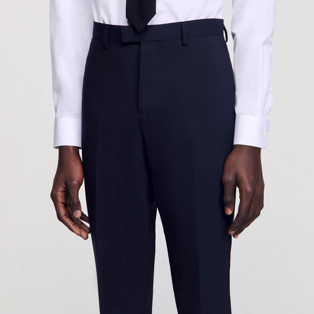 Sandro Men Classic wool suit pants