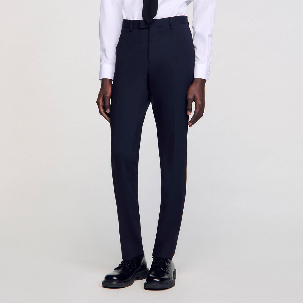 Sandro Men Classic wool suit pants