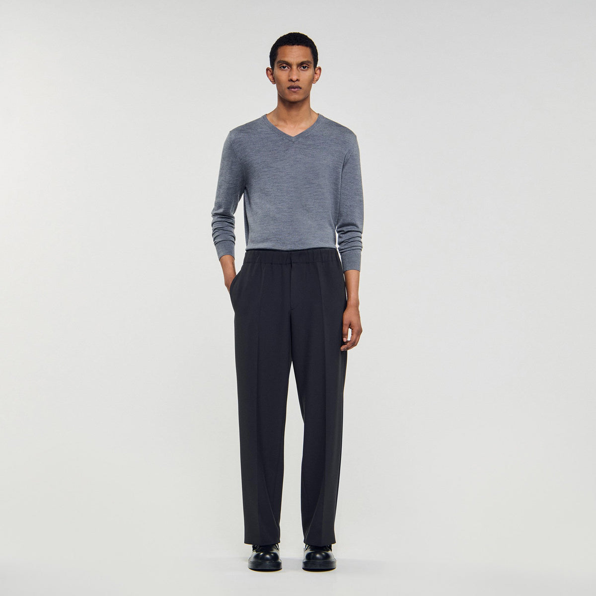 Sandro Men Wide-leg trousers