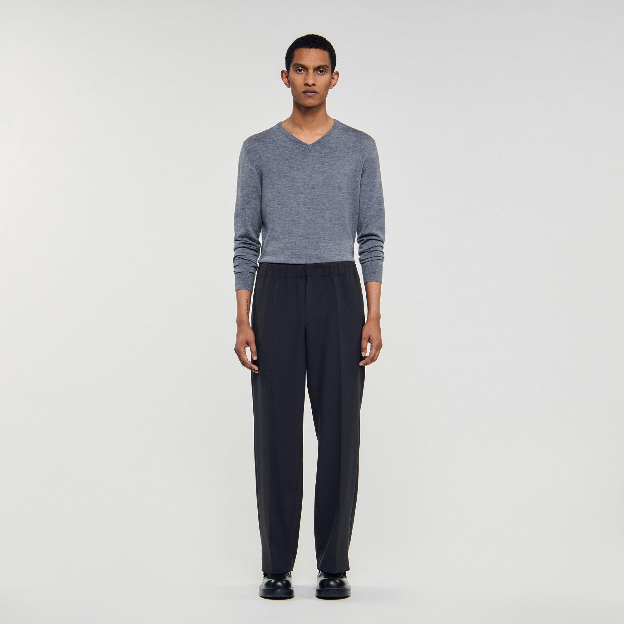 Sandro Men Wide-leg trousers