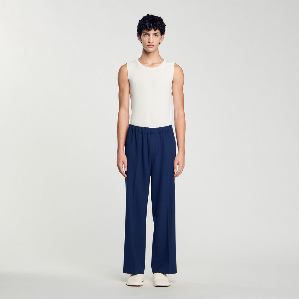 Sandro Men Wide-leg trousers