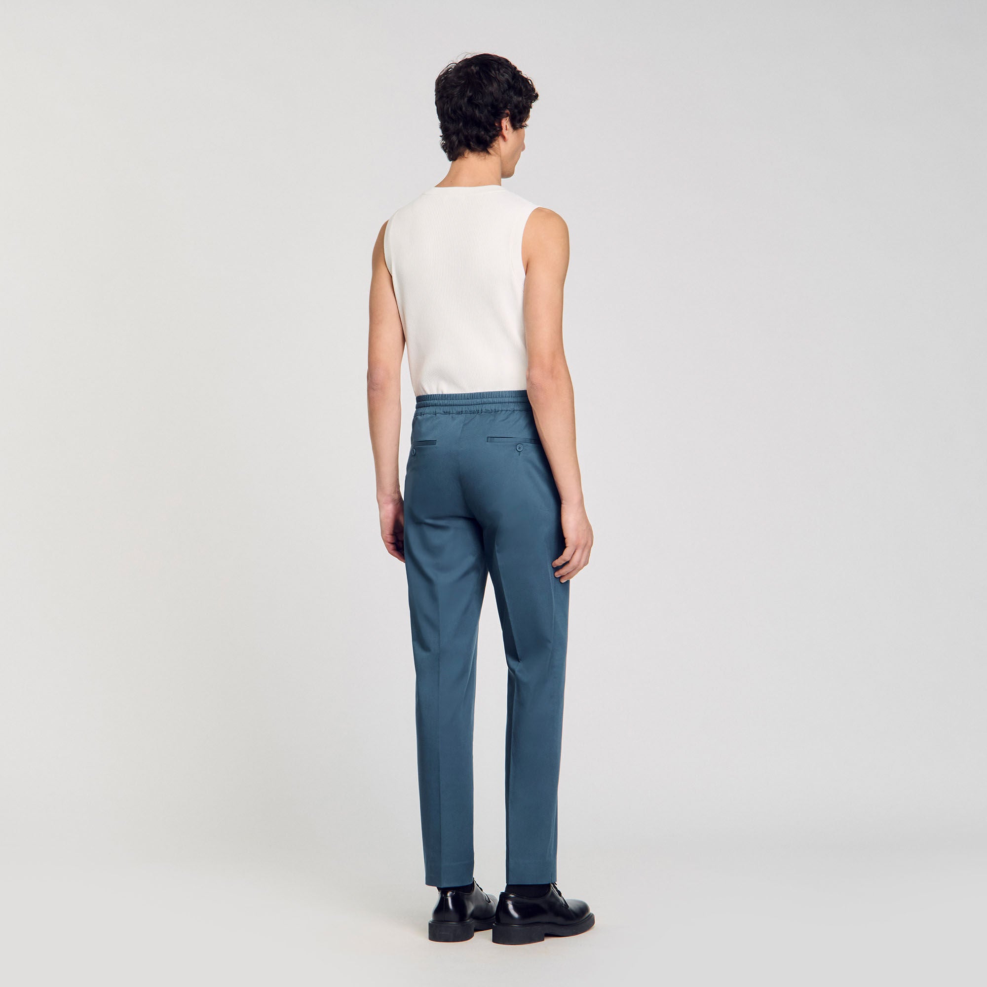 Sandro Men Elasticated straight-leg trousers