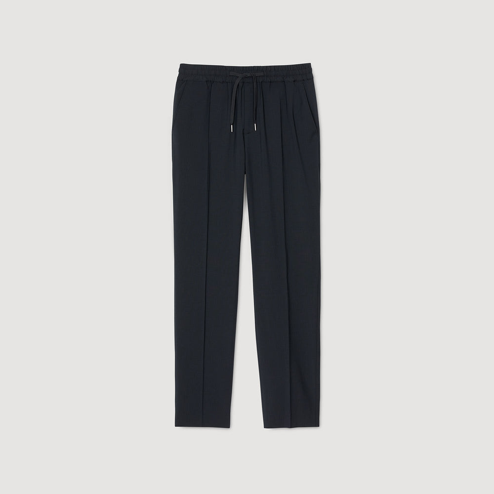 Sandro Men Elasticated straight-leg trousers