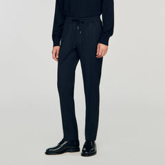 Sandro Men Elasticated straight-leg trousers