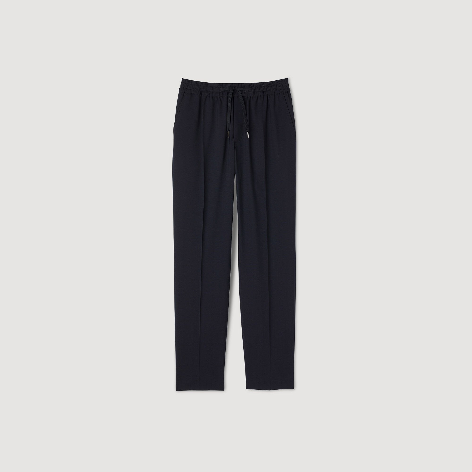 Sandro Men Elasticated straight-leg trousers