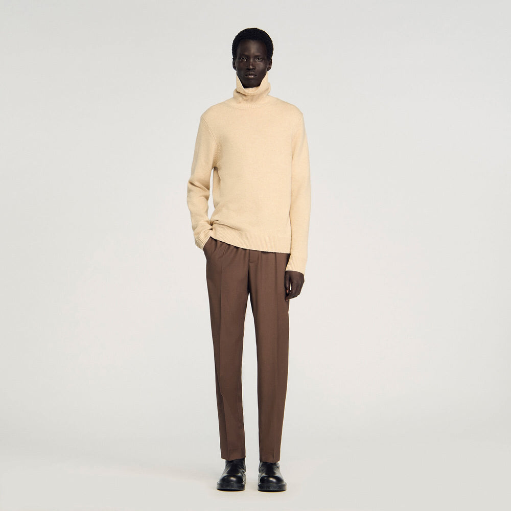 Sandro Men Elasticated straight-leg pants