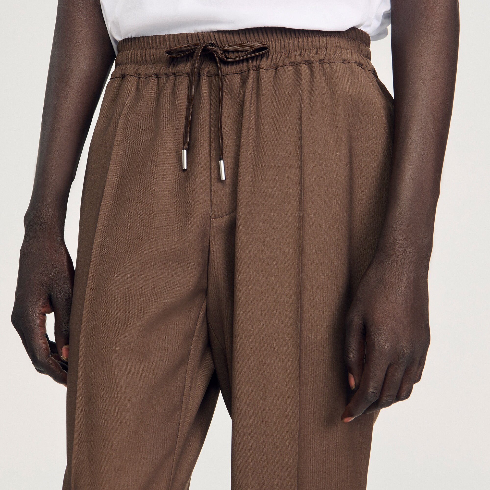 Sandro Men Elasticated straight-leg pants