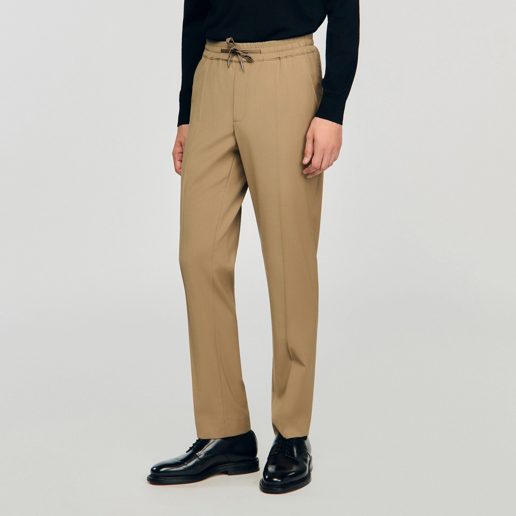 Sandro Men Elasticated straight-leg trousers