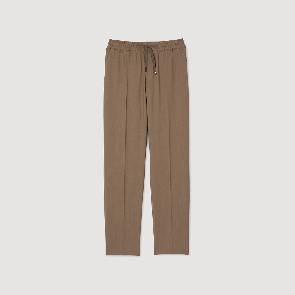 Sandro Men Elasticated straight-leg trousers