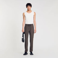 Sandro Men Elasticated cargo trousers
