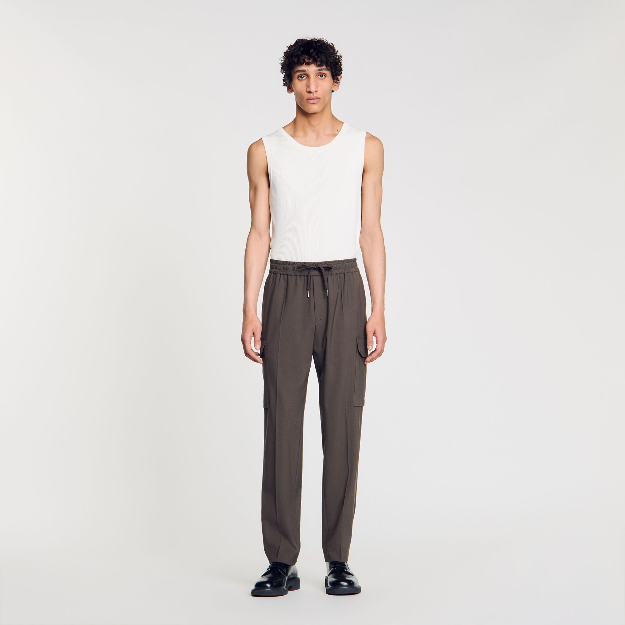 Sandro Men Elasticated cargo trousers
