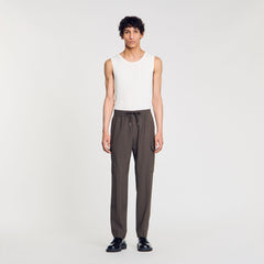 Sandro Men Elasticated cargo trousers