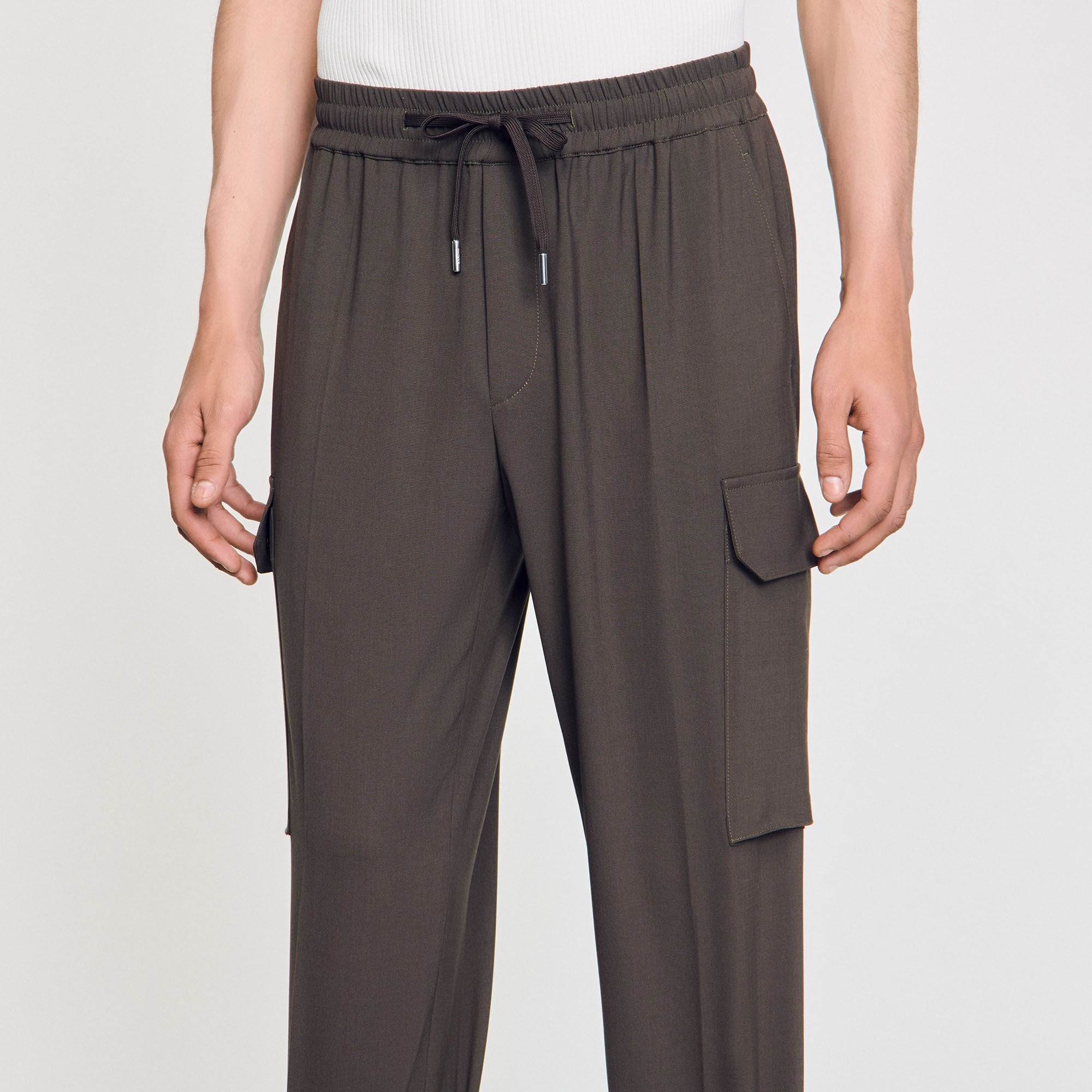 Sandro Men Elasticated cargo trousers