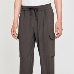 Sandro Men Elasticated cargo trousers