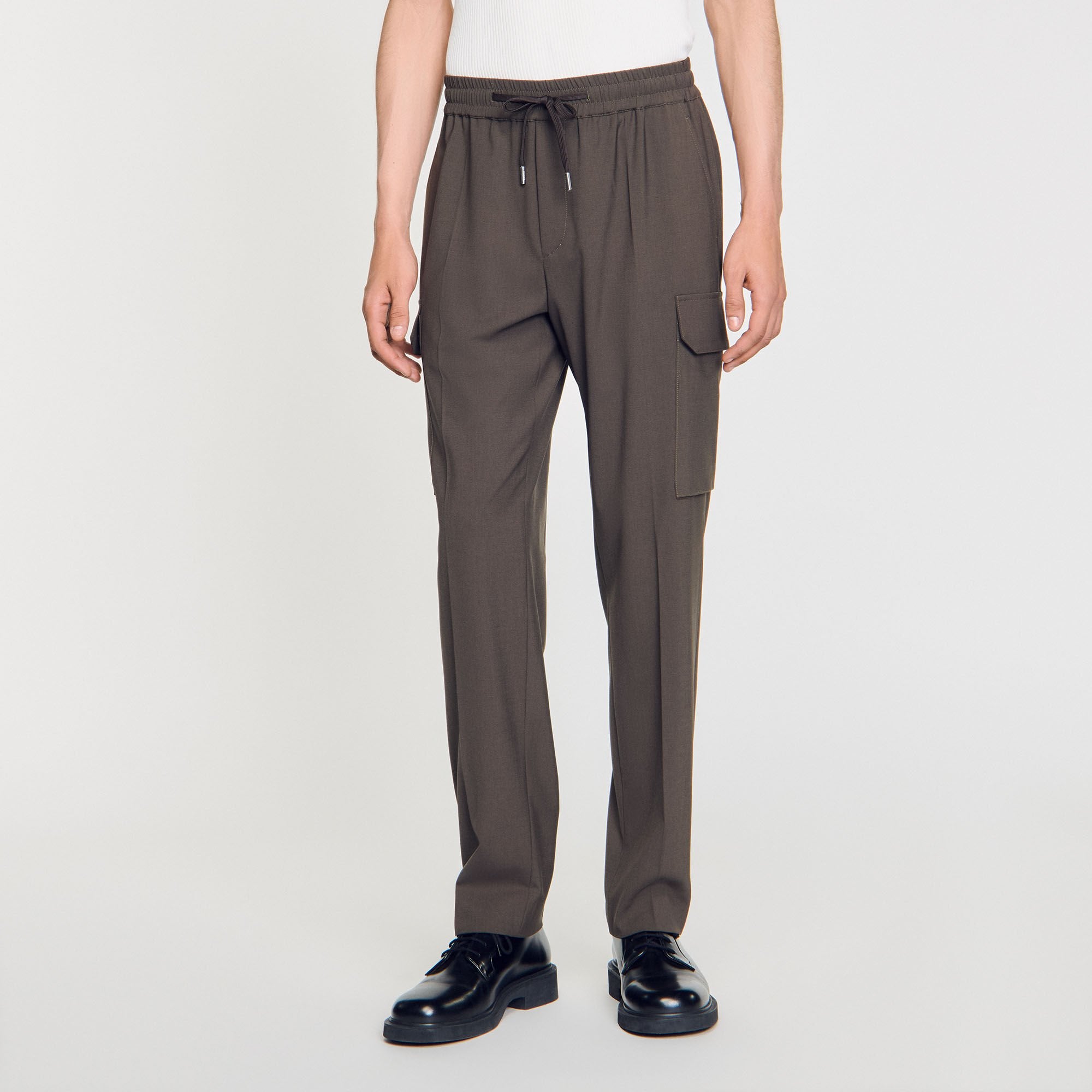 Sandro Men Elasticated cargo trousers