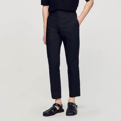 Sandro Men Cotton carrot-cut trousers