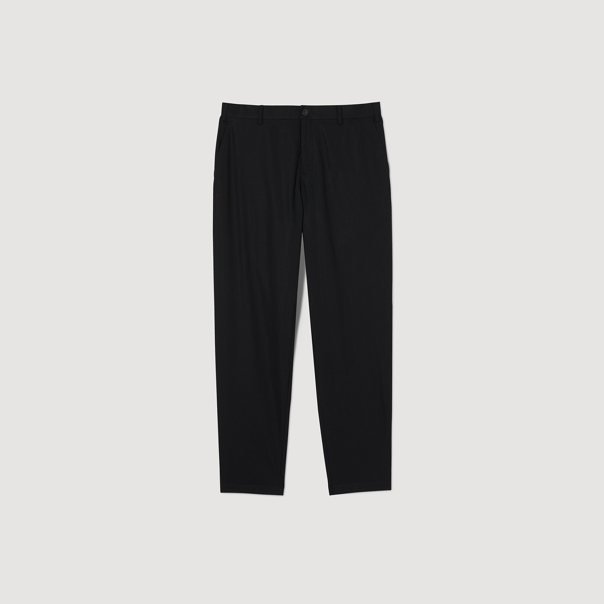 Sandro Men Cotton carrot-cut trousers