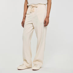 Sandro Men Wide-leg elasticated cotton trousers