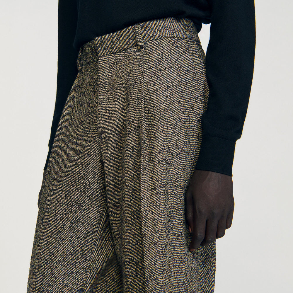 Sandro Men Wide-leg suit trousers