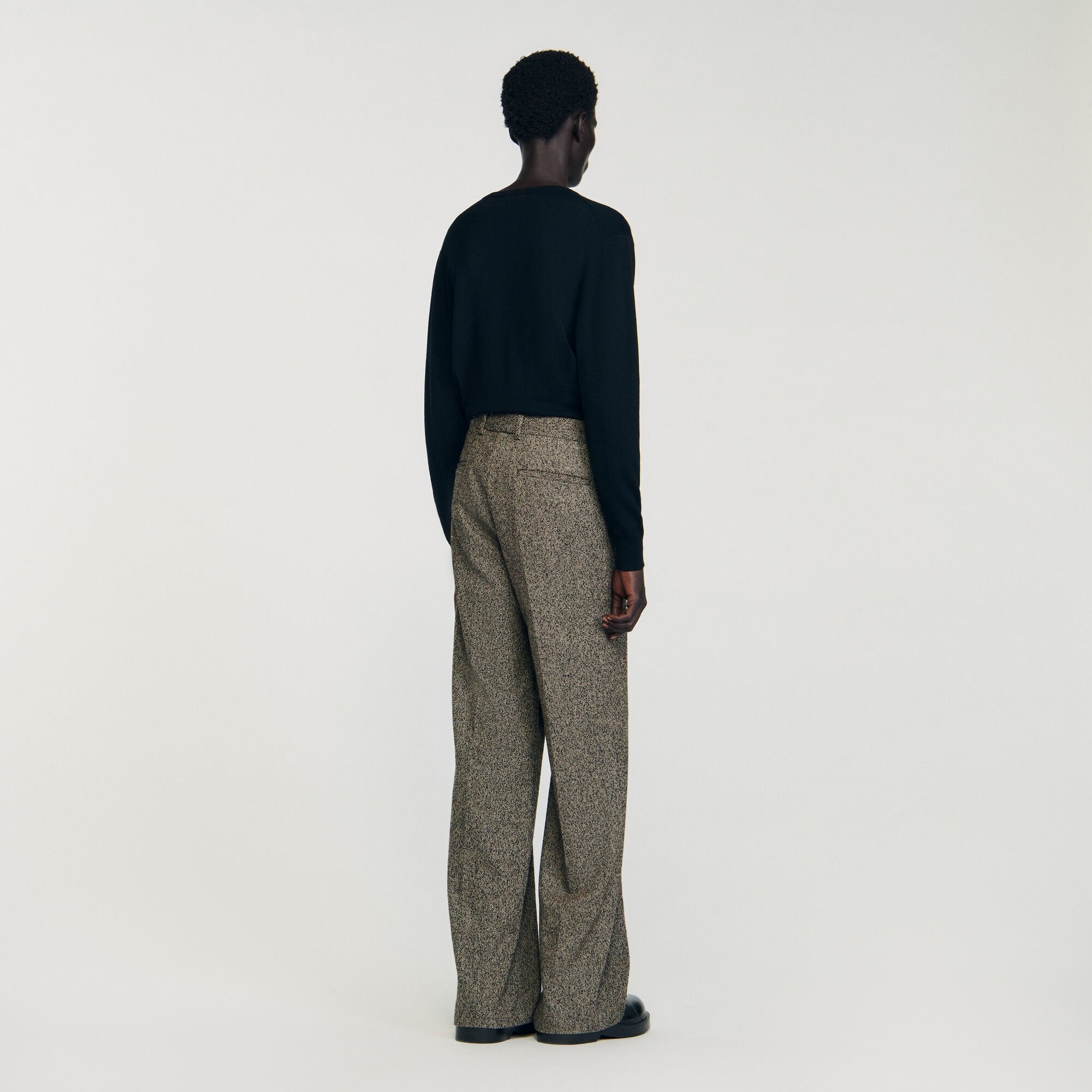 Sandro Men Wide-leg suit trousers