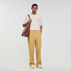Sandro Men Wide-leg cotton trousers