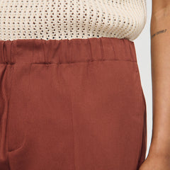 Sandro Men Elasticated wide-leg cotton trousers