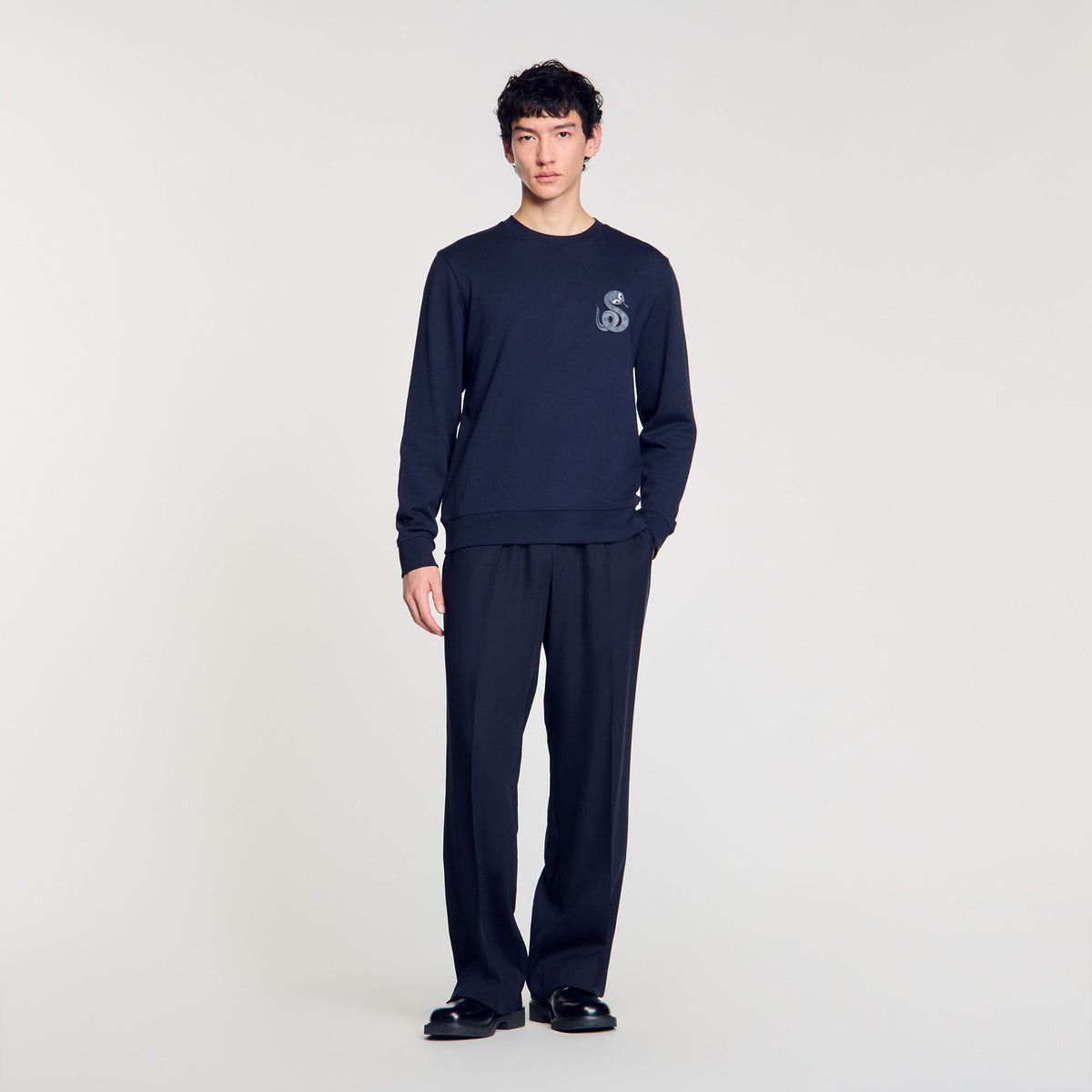 Sandro Men Jacket with snake detail