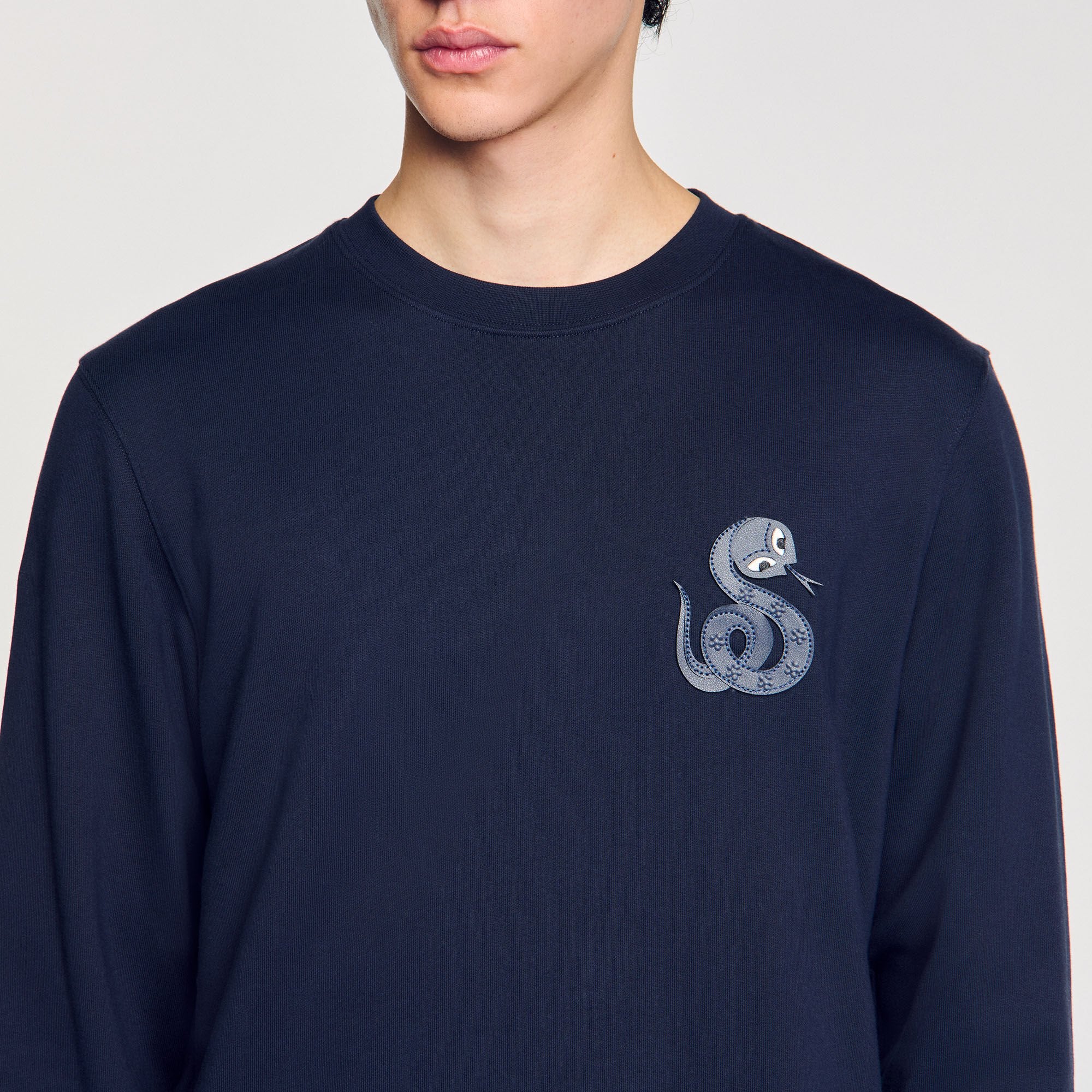 Sandro Men Jacket with snake detail