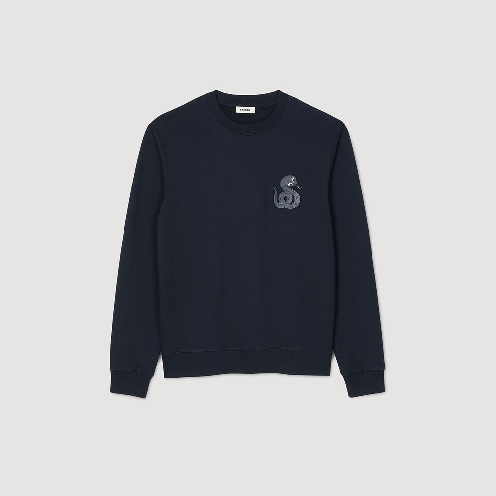 Sandro Men Jacket with snake detail