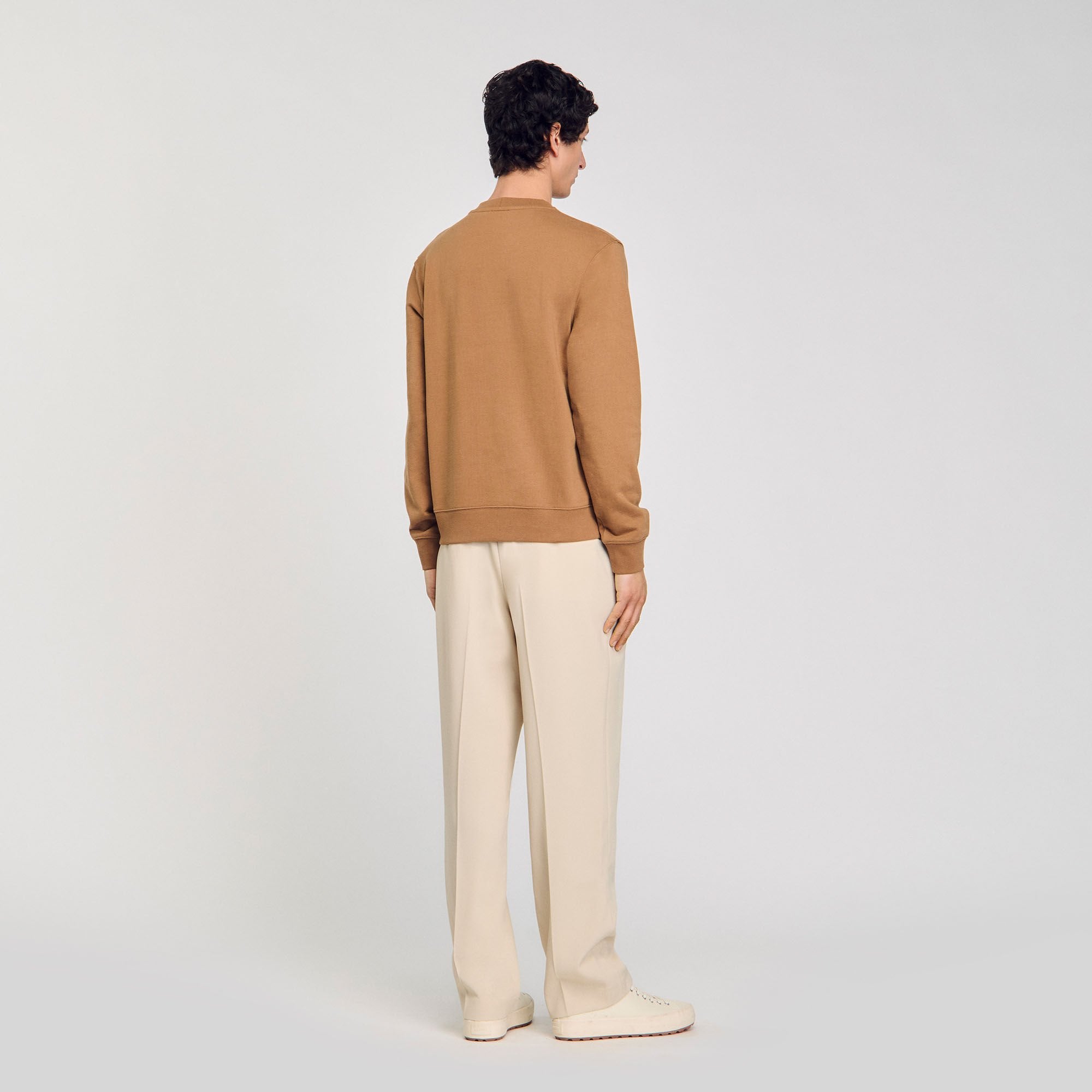 Sandro Men Sweatshirt with flower patch