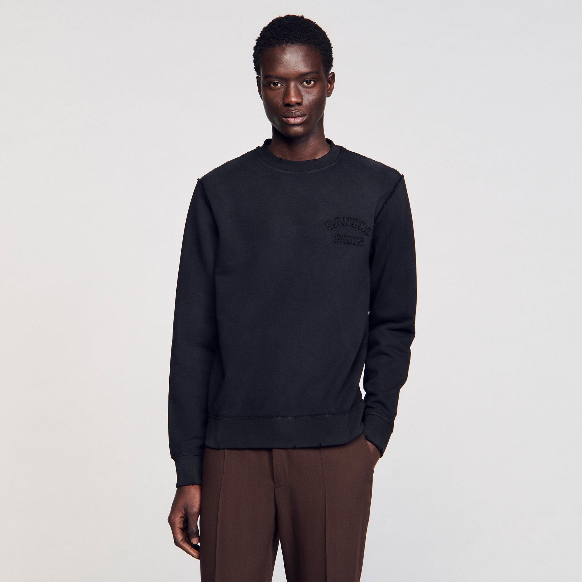 Sandro Men Patch sweatshirt
