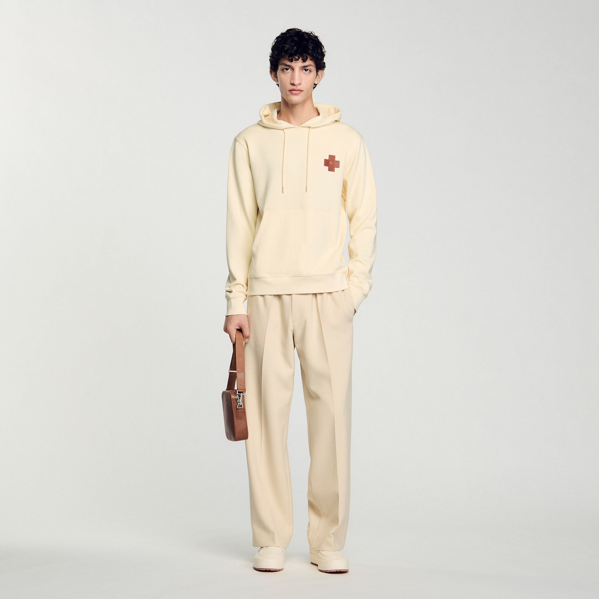 Sandro Men Square Cross sweatshirt