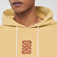 Sandro Men Leather patch sweatshirt