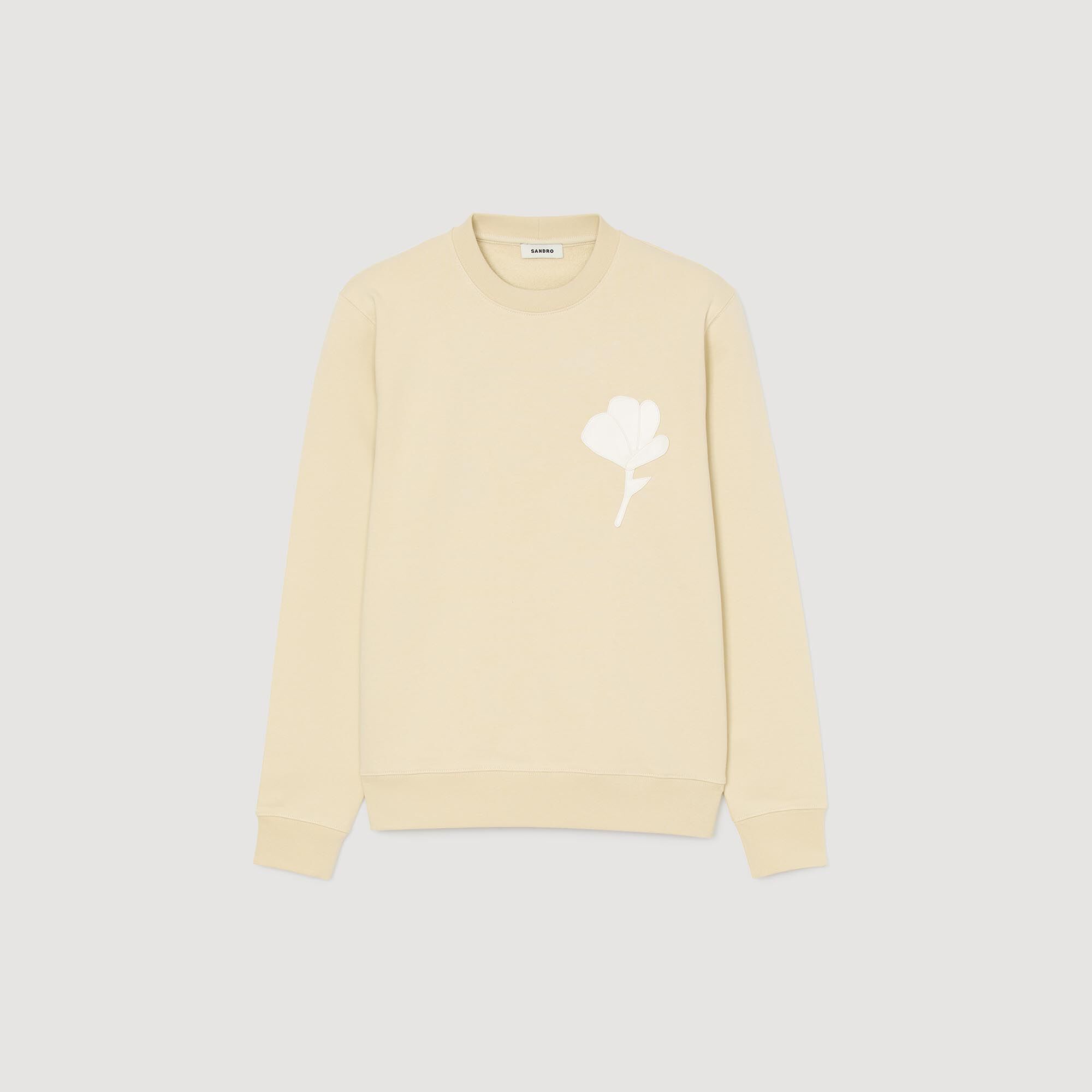 Sandro Men Sweatshirt with flower patch