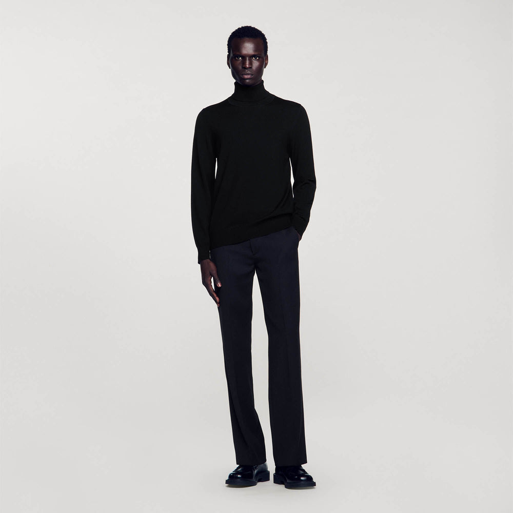 Sandro Men Turtleneck wool sweater