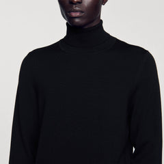 Sandro Men Turtleneck wool sweater
