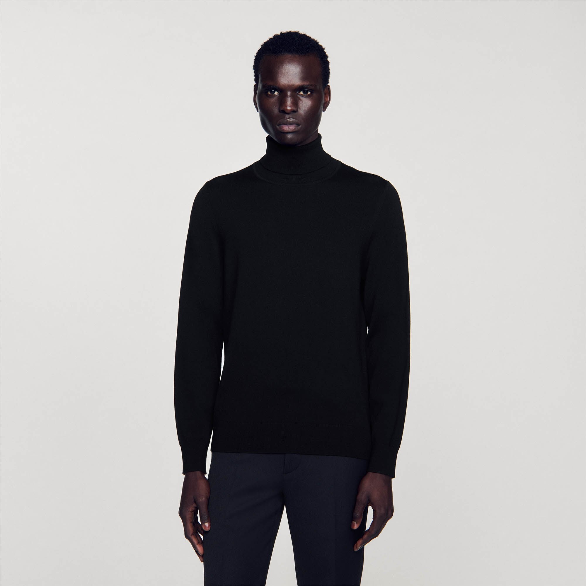 Sandro Men Turtleneck wool sweater