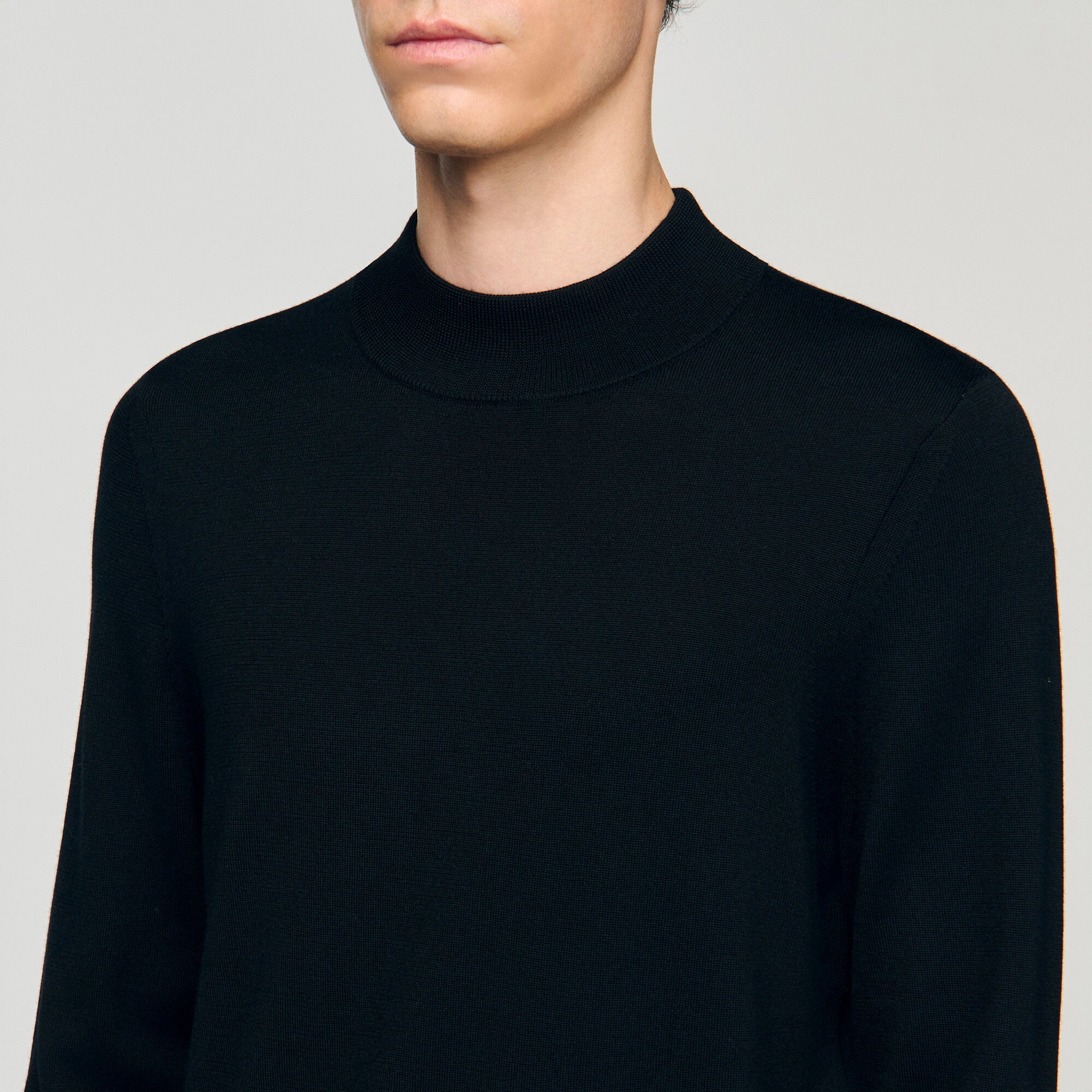 Sandro Men Mock neck sweater