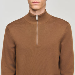Sandro Men Wool sweater with zip collar