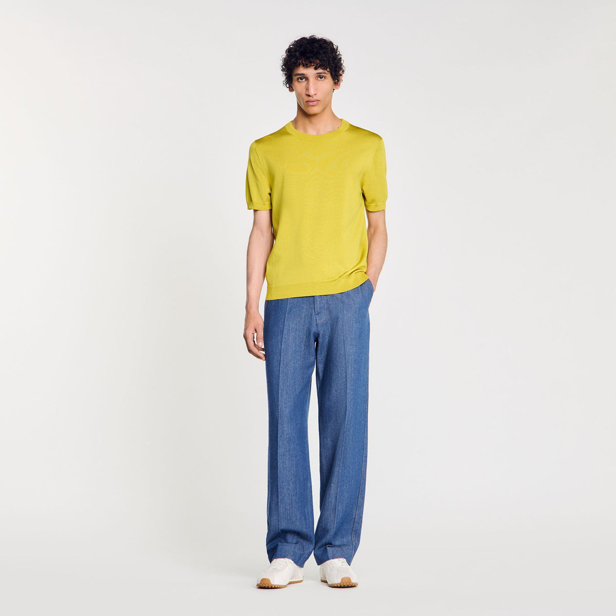 Sandro Men Knitted T-shirt