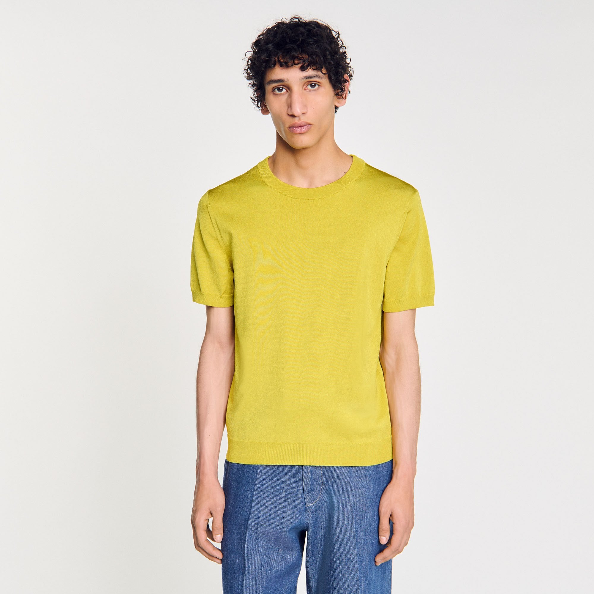 Sandro Men Knitted T-shirt