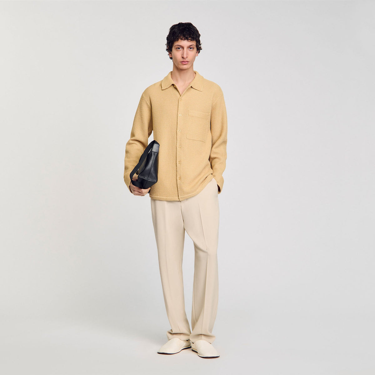 Sandro Men Oversized knit shirt